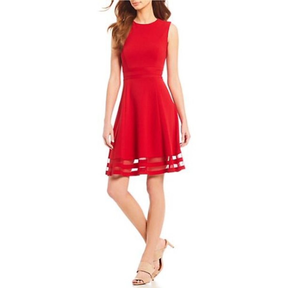 Calvin Klein red dress size 6 NWT